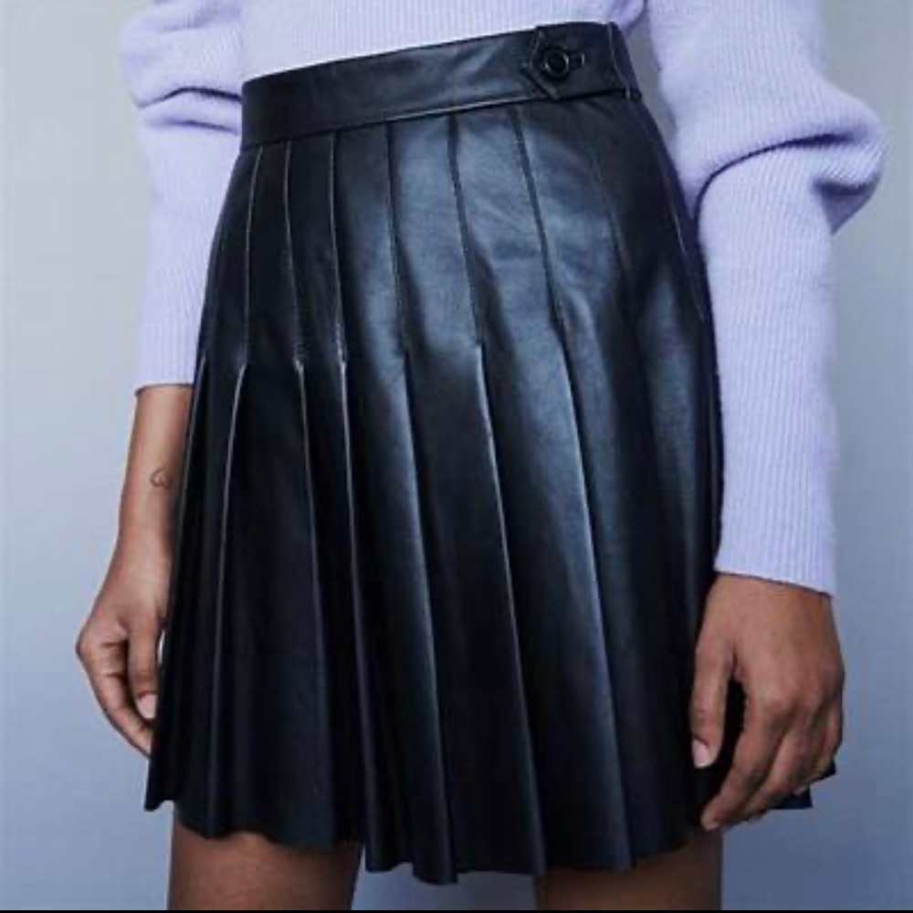 Maje leather Skirt